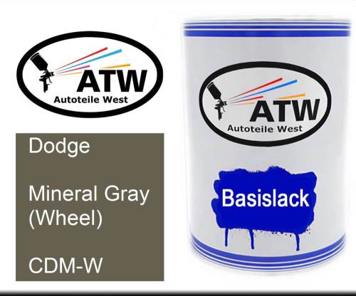 Dodge, Mineral Gray (Wheel), CDM-W: 500ml Lackdose, von ATW Autoteile West.